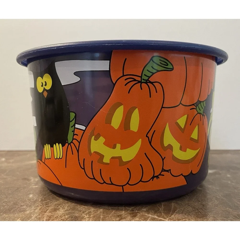 Tupperware One Touch Canister Fall Halloween Theme B Snacks Crafts USA